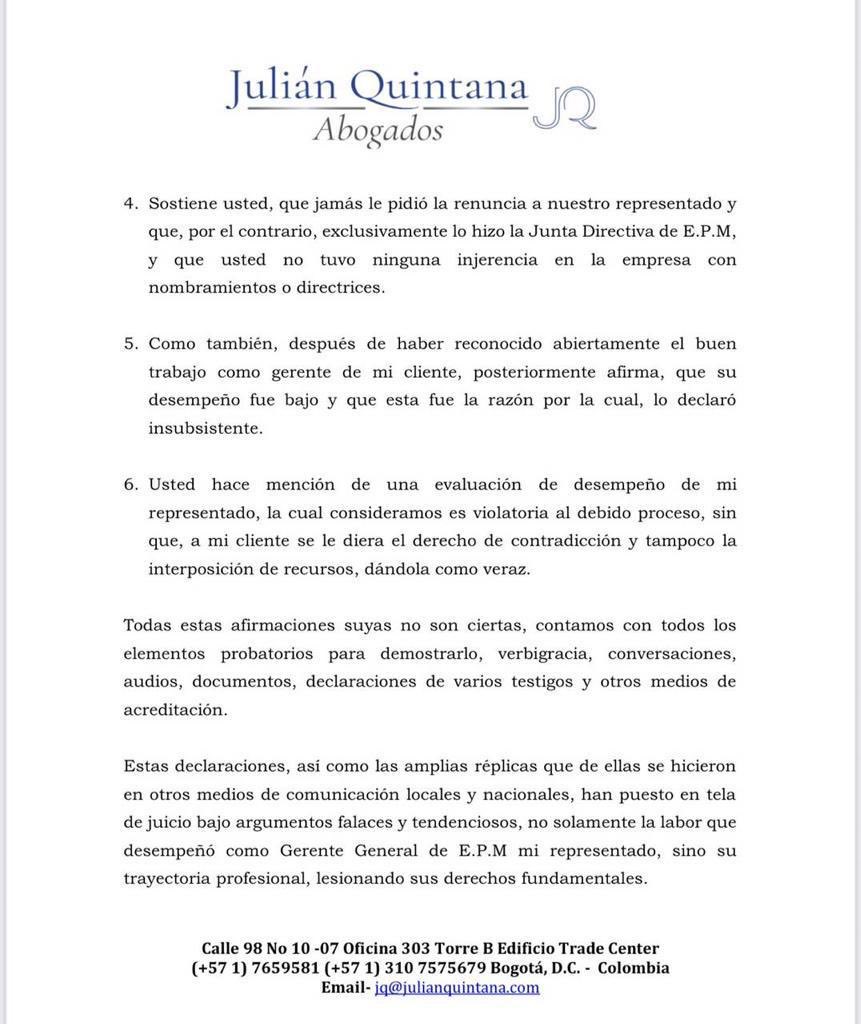 B demanda contra Daniel Quintero Ruta Noticias