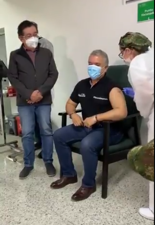 Presidente Iván Duque se vacunó Ruta Noticias