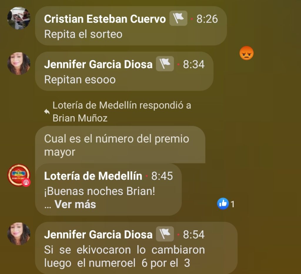 error de la Lotería de Medellín Ruta Noticias