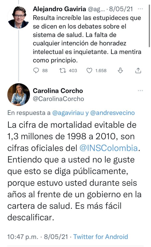 Carolina Corcho, nueva ministra de Salud Ruta Noticias