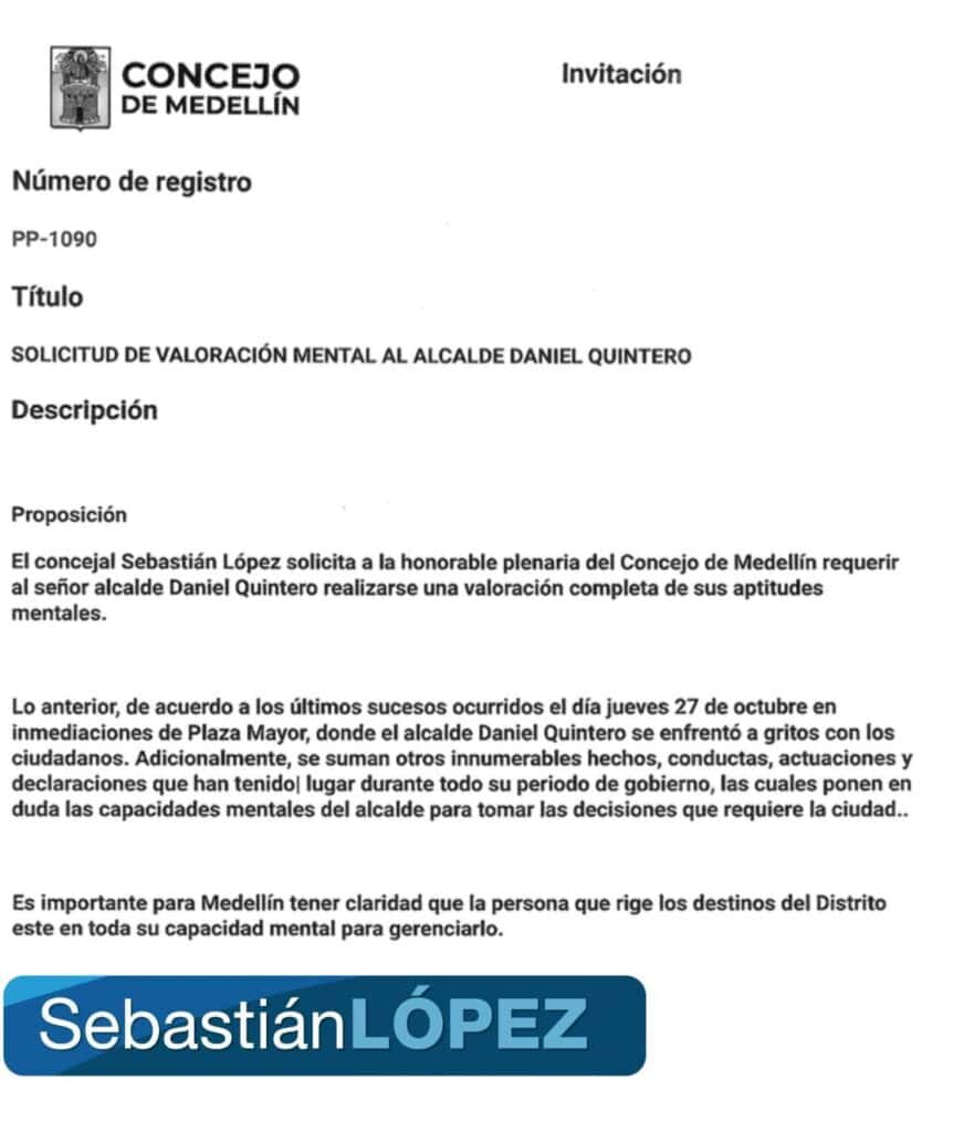examen siquiátrico a Daniel Quintero Ruta Noticias