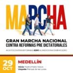 Marcha del 29 de octubre en Medellín