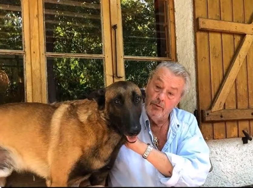 Alain Delon y su perro Loubo Ruta Noticias