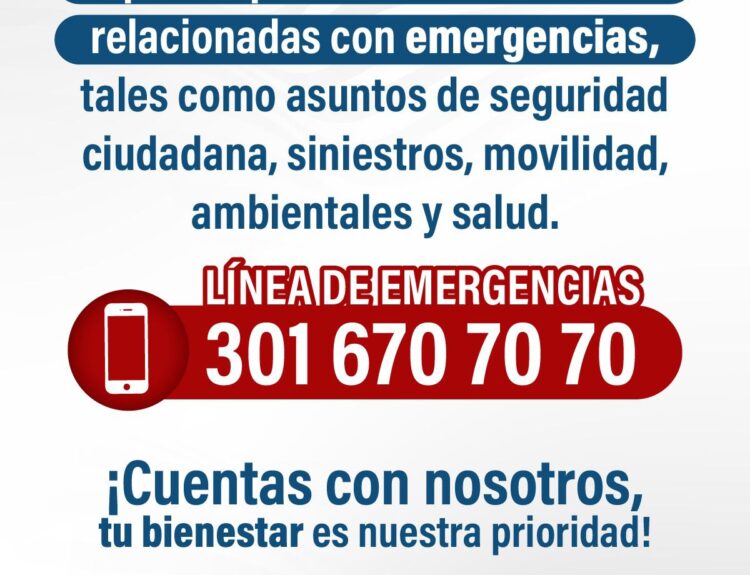 Línea de emergencia en Rionegro Ruta Noticias