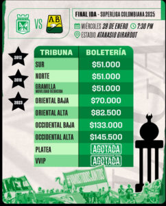 Compre aquí las boletas para la final de la Superliga entre Nacional y ...