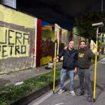 muro privado vandalizado por la izquierda en Envigado Ruta Noticias