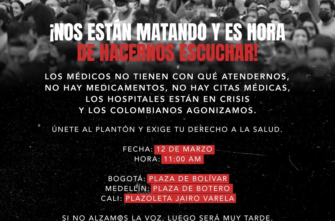 Marcha de pacientes por crisis de la salud en Colombia Ruta Noticias