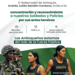 Homenaje a los Policías y Soldados en Antioquia Ruta Noticias