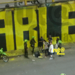 muro con frase contra Álvaro Uribe Ruta Noticias