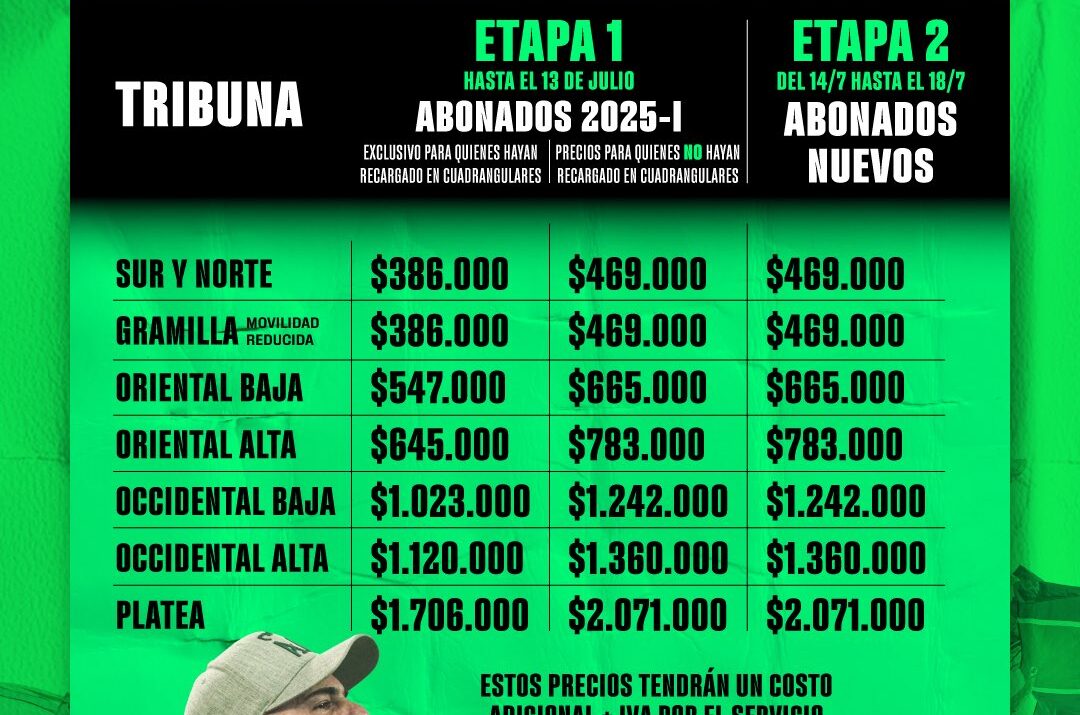 Abonos para ver al Nacional Ruta Noticias