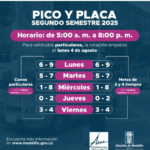 cambia el Pico y Placa segundo semestre Ruta Noticias
