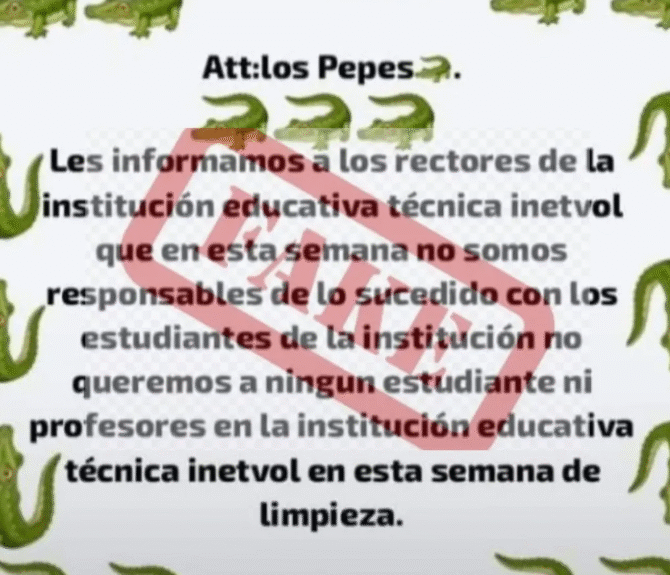 Estudiante de Galapa inventó un panfleto amenazante Ruta Noticias