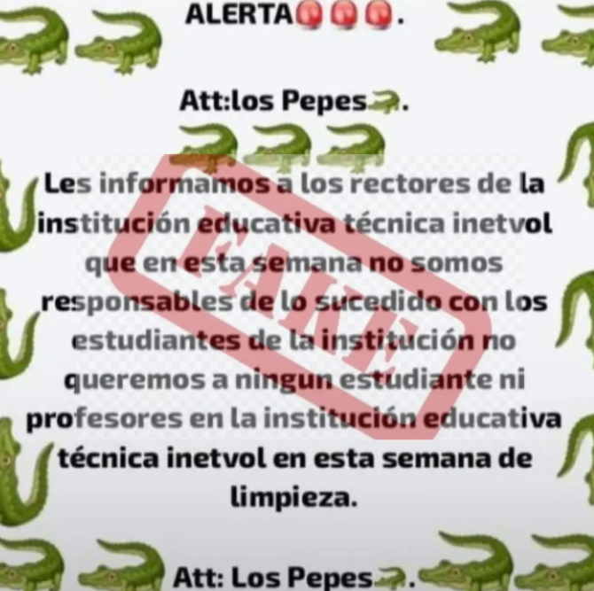 Estudiante de Galapa inventó un panfleto amenazante Ruta Noticias