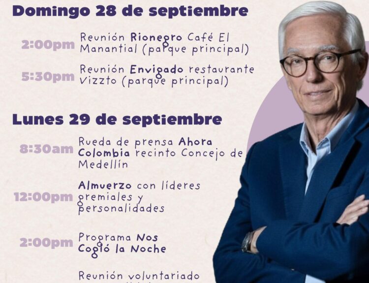 Agenda de Jorge Enrique Robledo en Antioquia Ruta Noticias