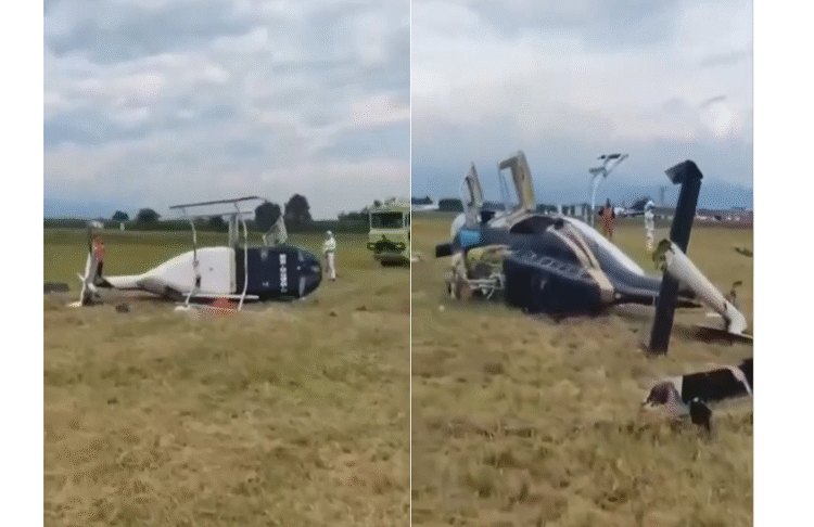 helicóptero accidentado en Cali HK 5198 Ruta Noticias