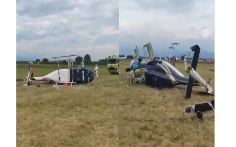 helicóptero accidentado en Cali HK 5198 Ruta Noticias