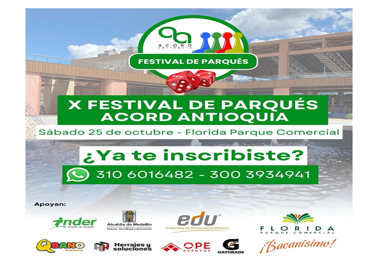 Festival de Parqués Acord Antioquia Ruta Noticias