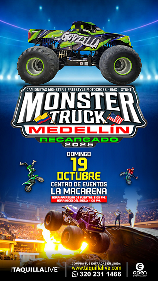 Monster Truck en Medellín 2025 Ruta Noticias
