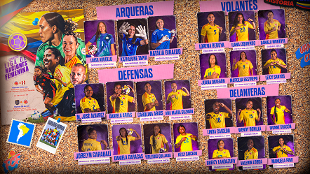 Selección Colombia Femenina de Mayores para la Conmebol Liga Ruta Noticias