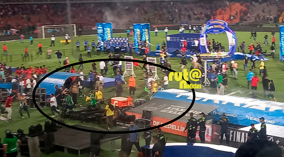 Vándalos del estadio Atanasio Girardot Ruta Noticias