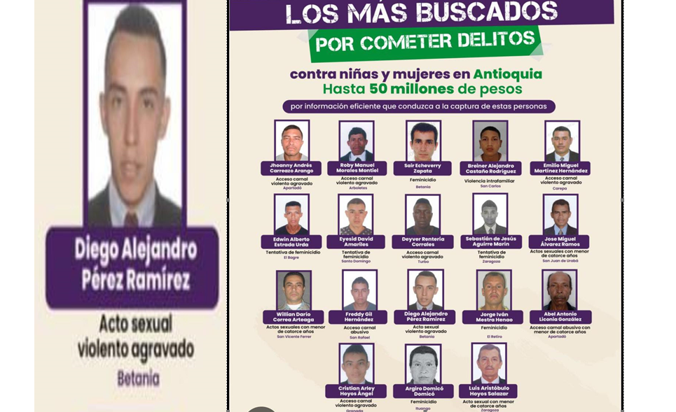 los más buscados en Antioquia por abuso de niños Ruta Noticias
