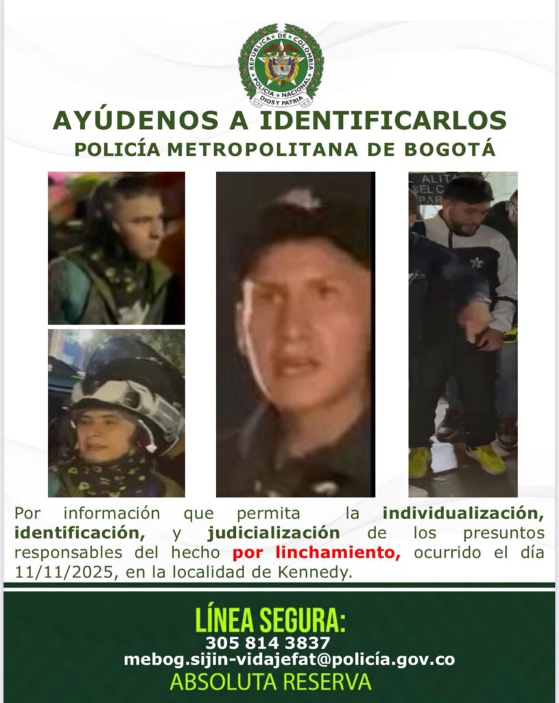 Cartel de los más buscados de Bogotá Ruta Noticias