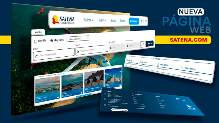 Satena lanza una nueva página web Ruta Noticias