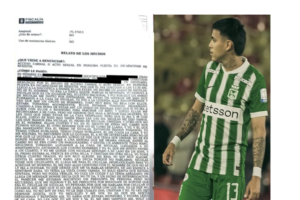 Nicolás Rodríguez, de Atlético Nacional, y la mujer presuntamente abusada Ruta Noticias
