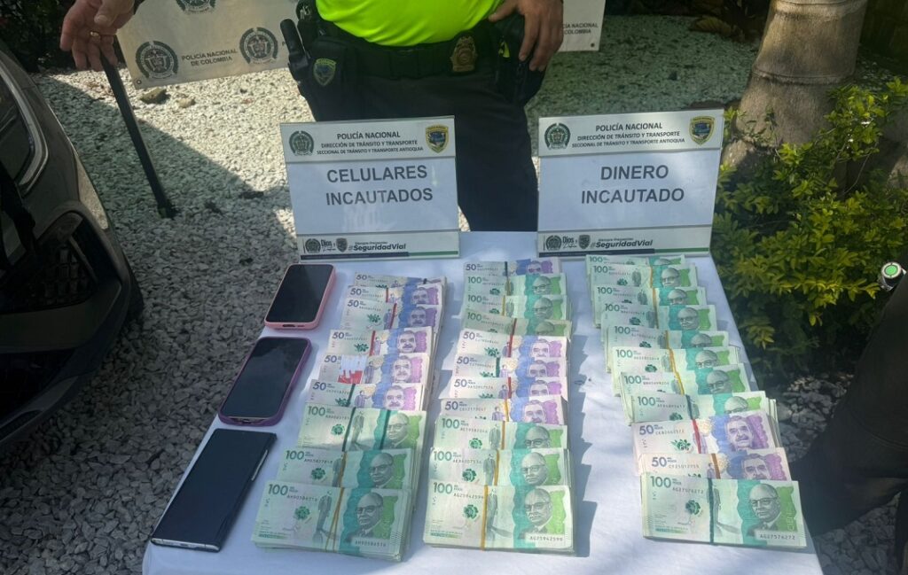 Policía decomisó $ 243 millones en El Santuario Ruta Noticias