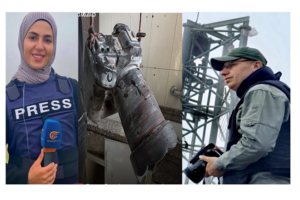 periodistas Fátima Ftuoni y Hajj Ali Choeib Ruta Noticias