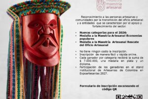 concurso Medalla a la Maestría Artesanal 2026 Ruta Noticias