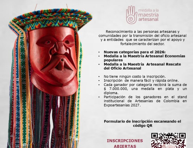 concurso Medalla a la Maestría Artesanal 2026 Ruta Noticias