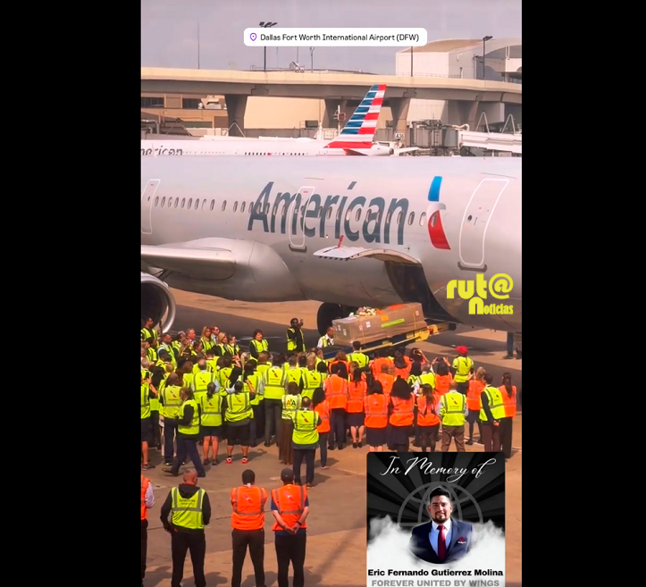 Auxiliar de vuelo de American Airlines Eric Fernando Gutiérrez Ruta Noticias