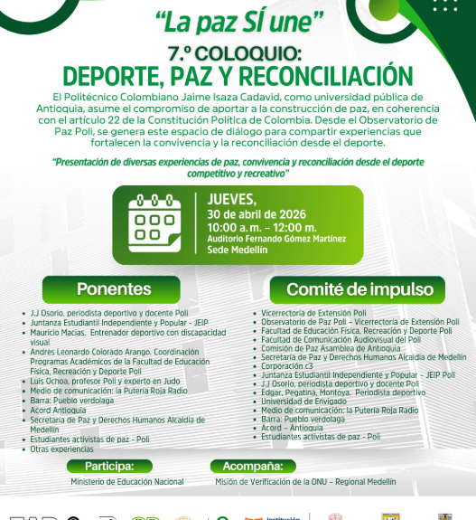Coloquio ‘Deporte, Paz y Reconciliación’ Acord Antioquia Ruta Noticias