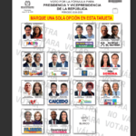 Tarjetón electoral para el 31 de mayo Ruta Noticias