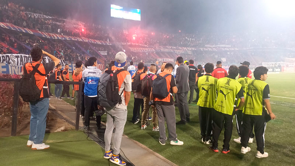Partido del DIM contra Flamengo Periodistas Ruta Noticias