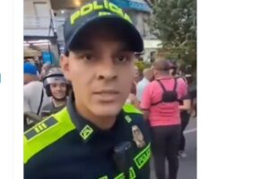Capitán Andrés Montoya, de la Policía metropolitana del Valle de Aburrá ruta Noticias