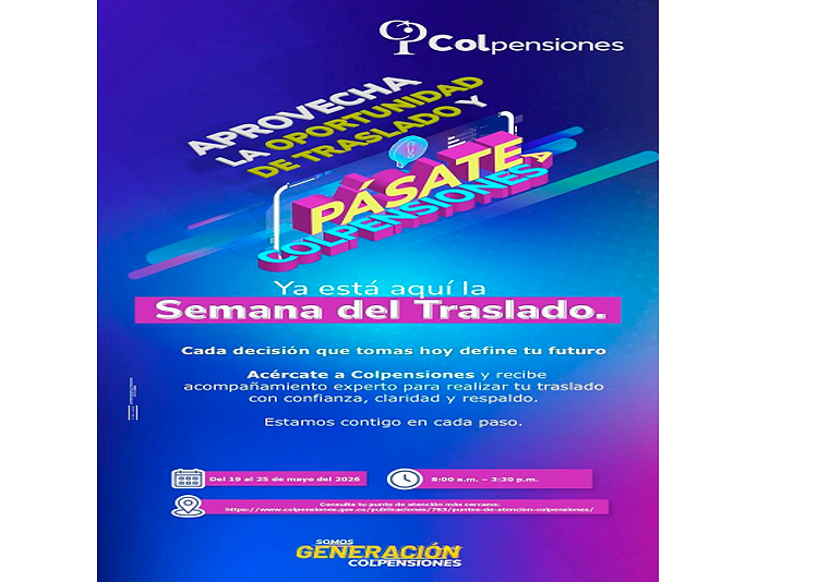 semana del traslado en Colpensiones Ruta Noticias