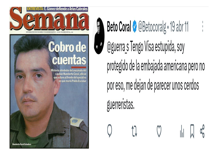 Beto Coral y su padre Capitán Humberto Coral Ruta Noticias