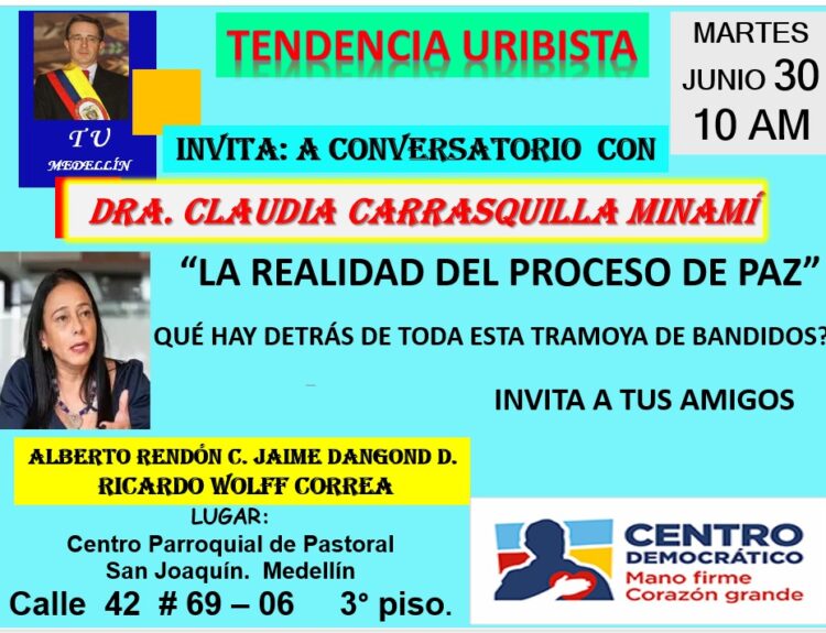 proceso de paz urbana concejal Claudia Carrasquilla Ruta Noticias