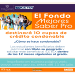 Inscripciones para el Fondo Mejores Saber Pro Ruta Noticias