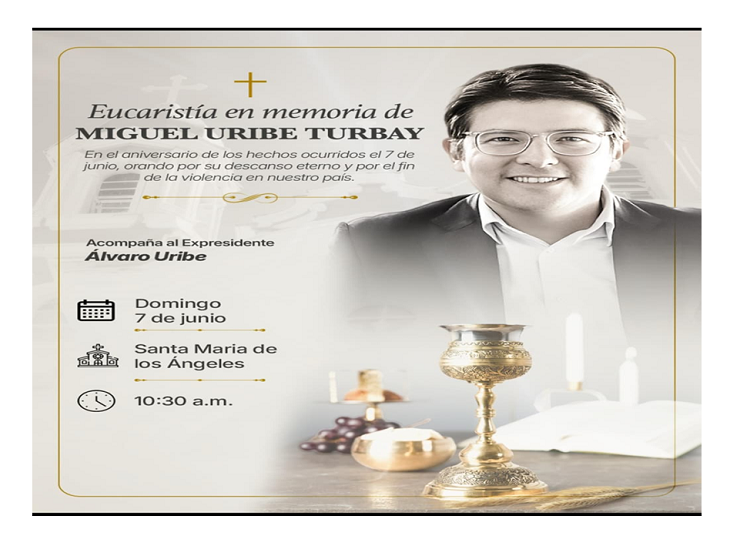 Misa por la memoria de Miguel Uribe Turbay Ruta Noticias