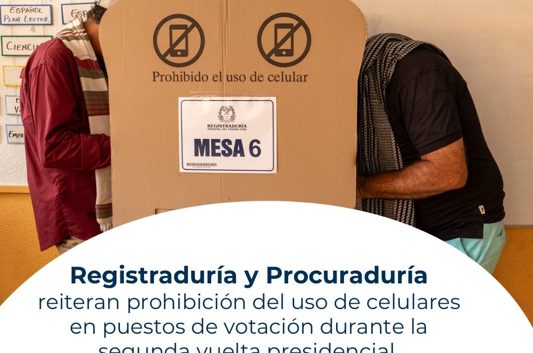 prohibido el uso de celular en los puestos de votación Ruta Noticias