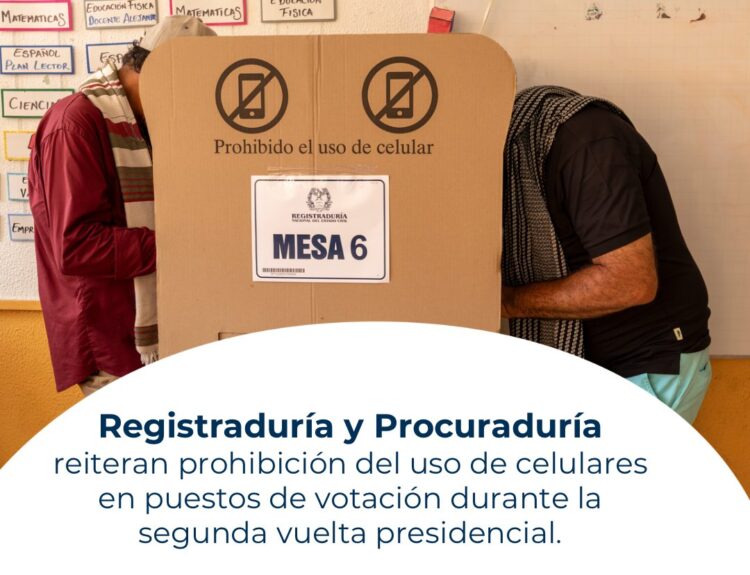 prohibido el uso de celular en los puestos de votación Ruta Noticias
