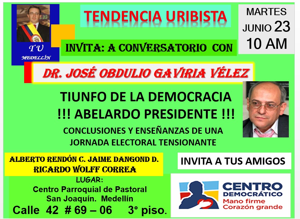 Triunfo de la democracia, Abelardo Presidente! Ruta Noticias