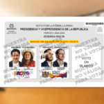 tarjetón de la segunda vuelta electoral en Colombia Ruta Noticias