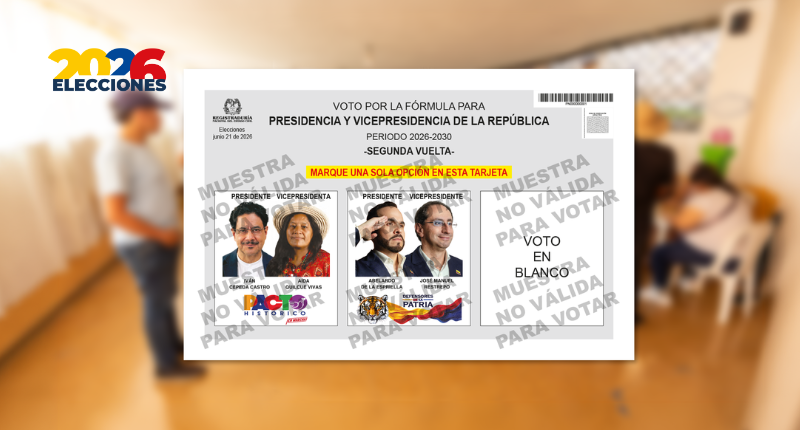 tarjetón de la segunda vuelta electoral en Colombia Ruta Noticias
