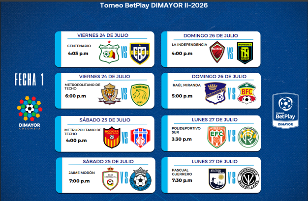 Torneo Betplay 2 del segundo semestre de 2026 Ruta Noticias
