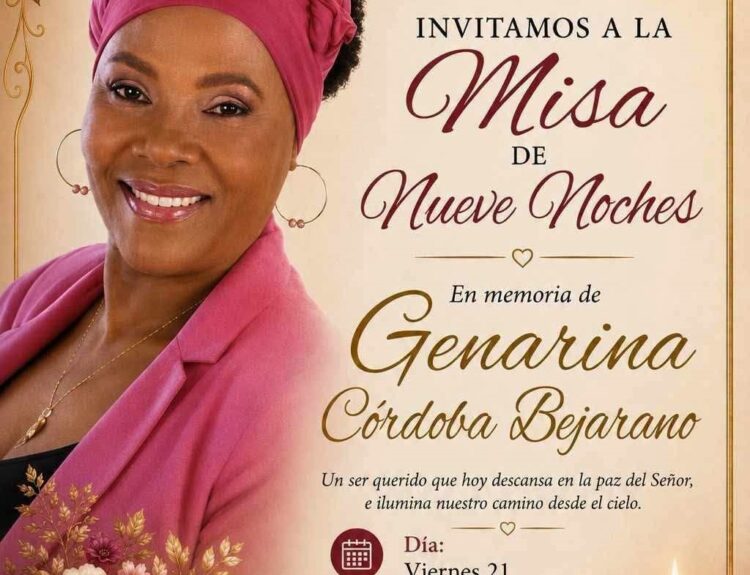 adiós a Genarina Córdoba Bejarano Ruta Noticias
