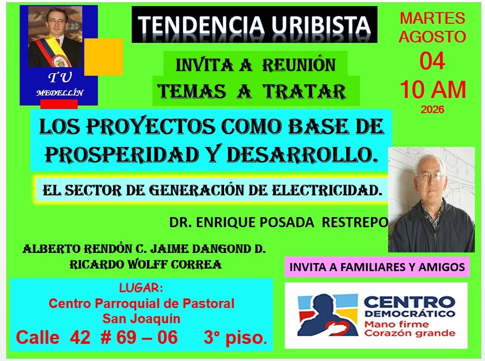 Los proyectos de generación de energía Tendencia Uribista Ruta Noticias